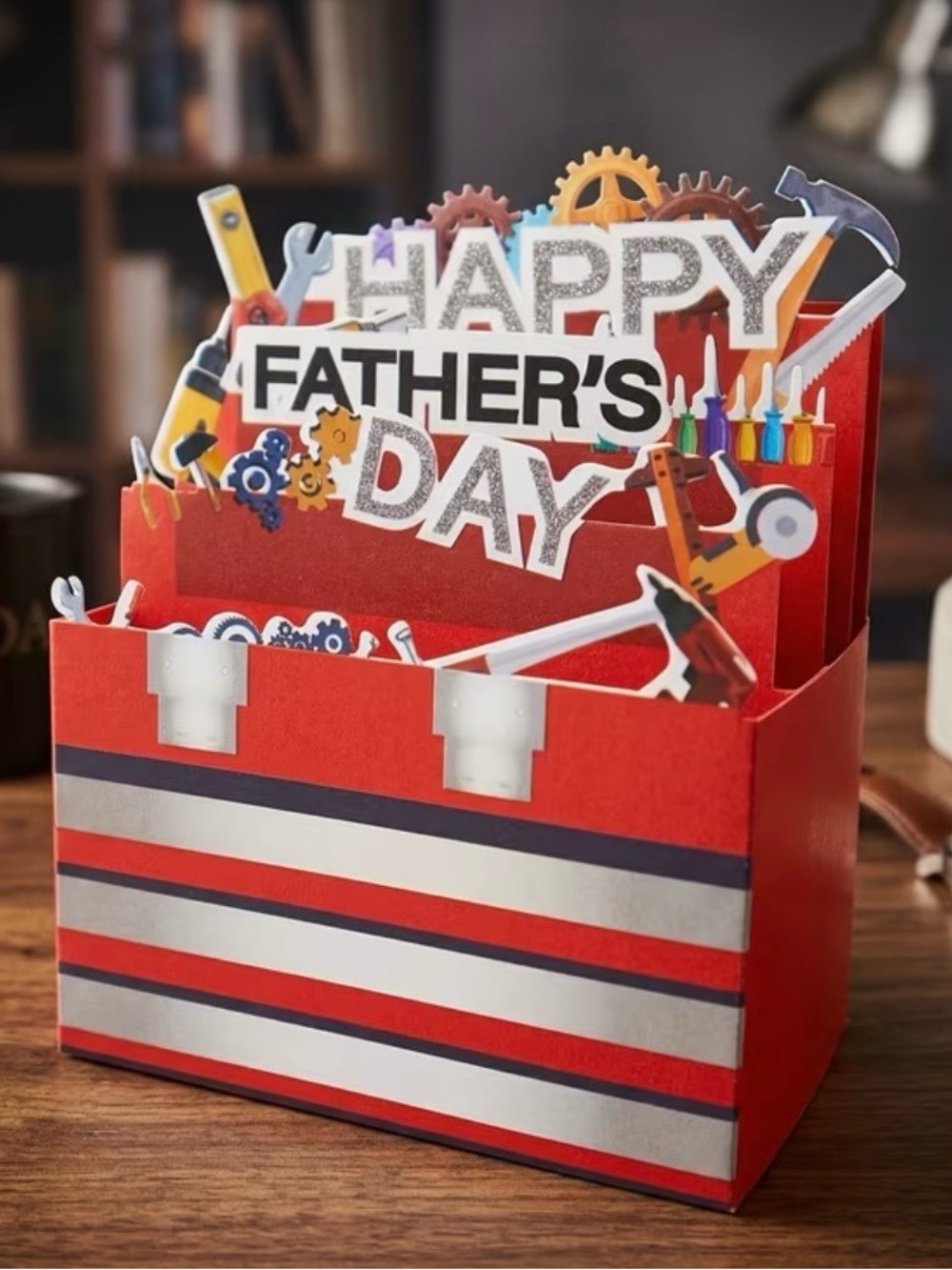 RESERVED for shakduke Father's Day Toolbox Pop Up Card - Picture 2 of 7